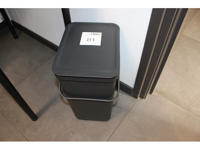 Prullenbak brabantia 20 l met deksel hoogte ca. 40cm. - afbeelding 1 van  2