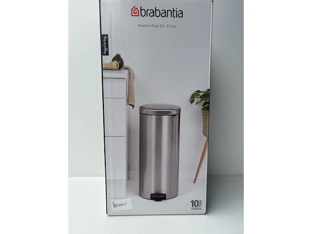 Prullenbak brabantia , mat zwart - afbeelding 1 van  2