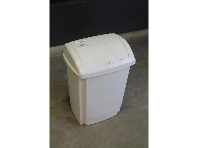 Prullenbak met klepdeksel en hoogte 60 cm. - afbeelding 2 van  2
