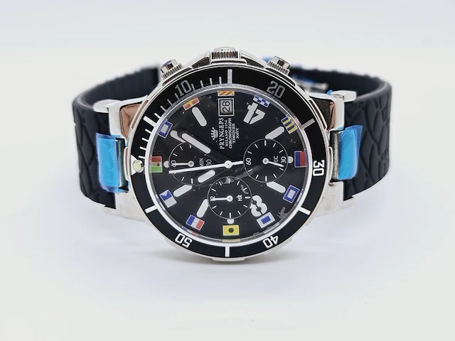 Pryngeps timonier navy chronograph herenhorloge - afbeelding 3 van  7
