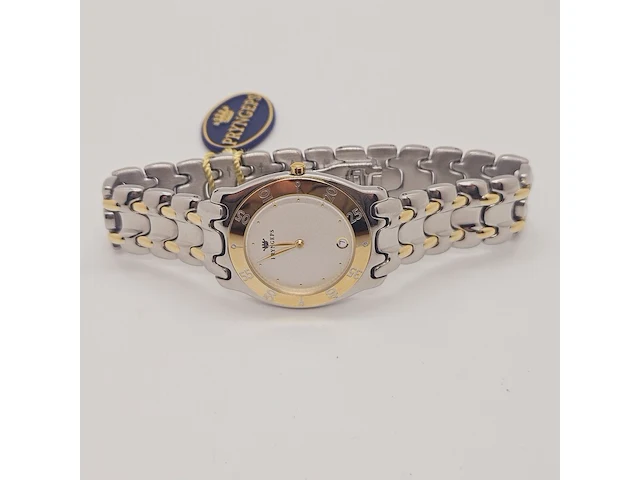 Pryngeps two-tone herenhorloge met golvende wijzerplaat - afbeelding 4 van  9
