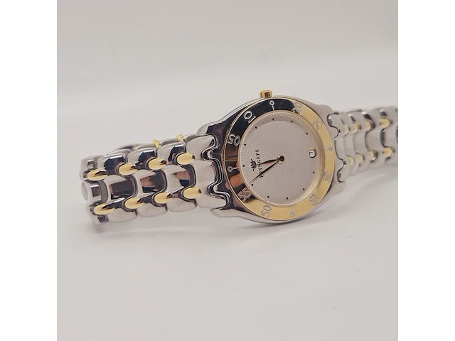 Pryngeps two-tone herenhorloge met golvende wijzerplaat - afbeelding 5 van  9