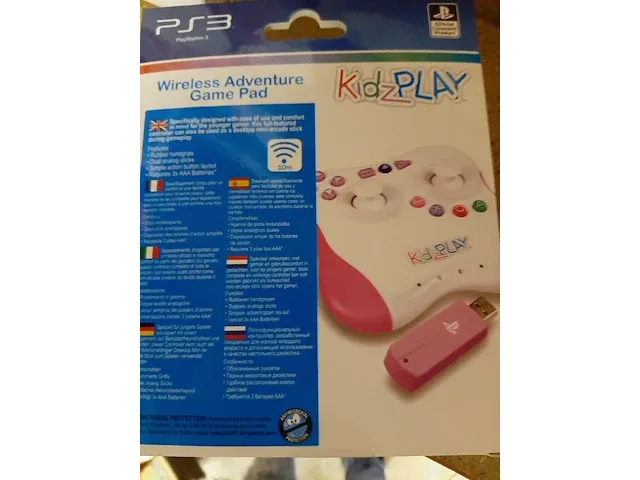 Ps3 kids controller wireless roze en blauw mix geleverd - afbeelding 4 van  7