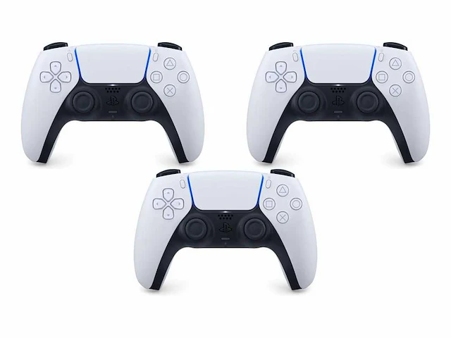 Ps5 wireless dualsense controller wit (3x) - afbeelding 1 van  2