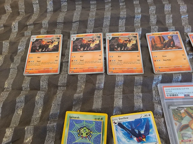Psa 8 (near mint) gegradeerde eevee svp #173 + vintage & moderne pokémon kaarten - afbeelding 5 van  10