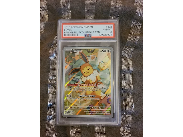 Psa 8 (near mint) gegradeerde eevee svp #173 + vintage & moderne pokémon kaarten - afbeelding 10 van  10