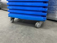 Psaplast kunststof bakken op trolly (26x) - afbeelding 6 van  7