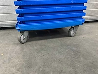 Psaplast kunststof bakken op trolly (31x) - afbeelding 6 van  6