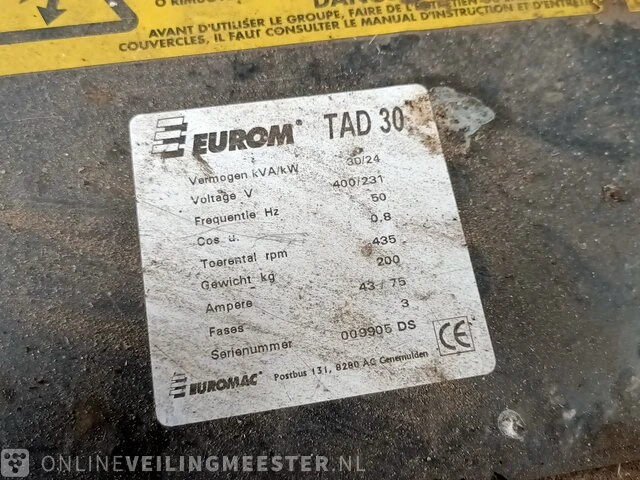 Pto generator eurom, tad 30 - afbeelding 2 van  10
