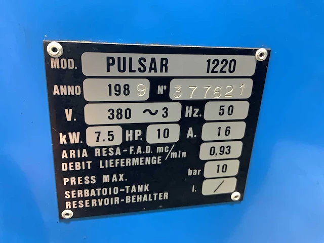 Pulsar 1220 luchtcompressor - afbeelding 6 van  6