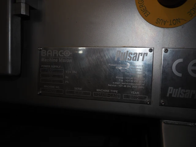 Pulsarr industrial research bv / barco machine - afbeelding 30 van  37