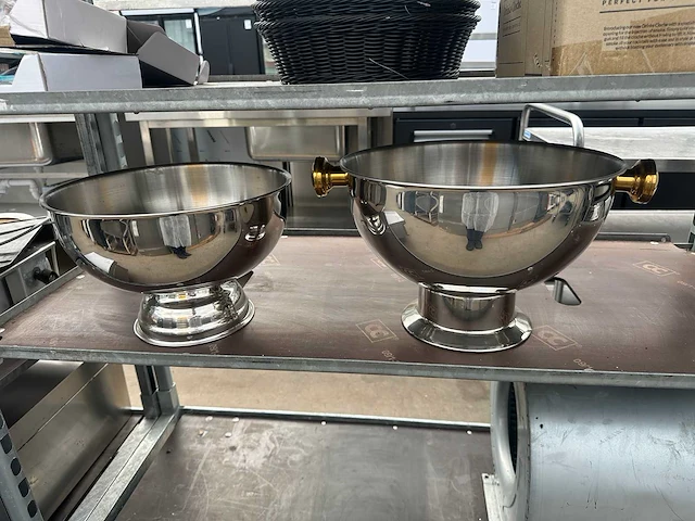 Punch bowls / champagne schalen (2x) - afbeelding 1 van  3