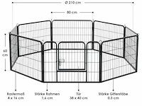 Puppyren 60 cm voor honden, konijnen of andere kleine dieren - afbeelding 5 van  11