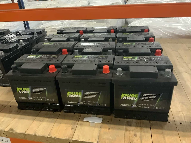 Pure power axiwin agm50 / lni accu (4x) - afbeelding 4 van  4
