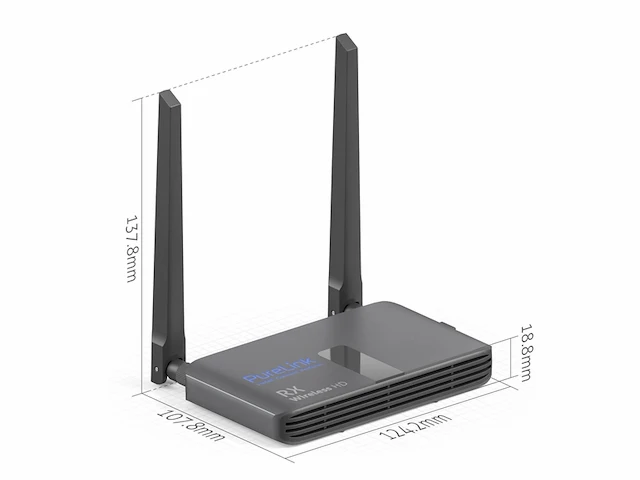 Purelink draadloze hdmi transmissie set full hd 1080p set bestaande uit zender-dongle en ontvanger zwart - afbeelding 2 van  5