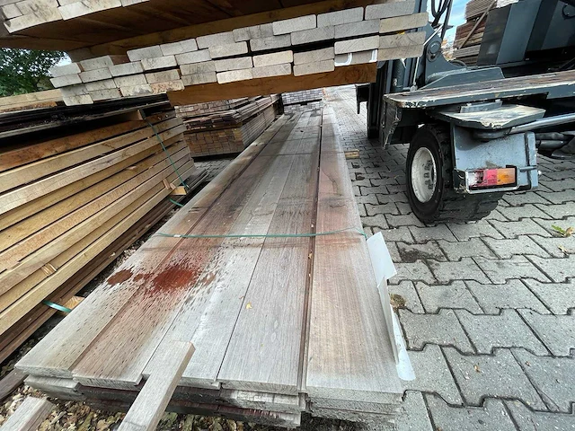 Purple heart damwand 4900-5200x190x47mm (15x) - afbeelding 1 van  3