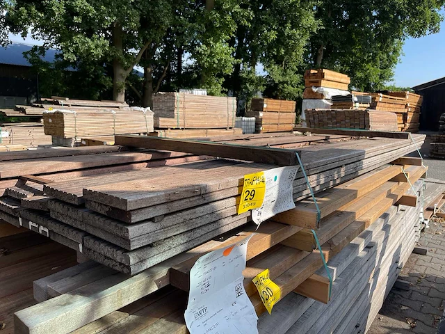 Purple heart dekdelen 3050x145x21mm (28x) - afbeelding 2 van  3