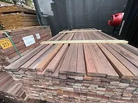 Purple heart hardhouten latten geschaafd 21x40mm, lengte 155cm (288x) - afbeelding 1 van  3