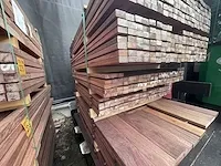 Purple heart hardhouten latten geschaafd 21x40mm, lengte 155cm (288x) - afbeelding 2 van  3
