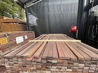 Purple heart hardhouten latten geschaafd 21x40mm, lengte 90/95cm, 90/125cm (180x) - afbeelding 1 van  3