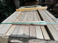 Purple heart hardhouten planken 21x70mm, lengte 125cm (162x)