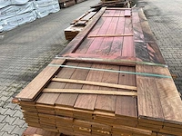 Purple heart hardhouten planken geschaafd 21x120mm, lengte 335-365cm (70x) - afbeelding 1 van  3