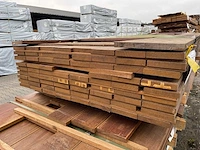Purple heart hardhouten planken geschaafd 21x120mm, lengte 335-365cm (70x) - afbeelding 3 van  3