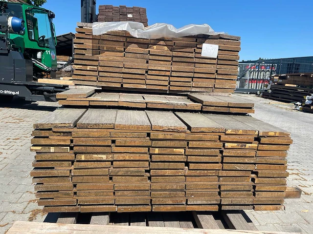 Purple heart hardhouten planken geschaafd 21x145mm, lengte 305-365cm (187x) - afbeelding 3 van  3