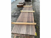Purple heart hardhouten planken geschaafd 21x70mm, lengte 365cm (78x) - afbeelding 1 van  3