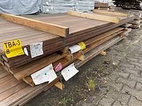 Purple heart hardhouten planken geschaafd 21x70mm, lengte 365cm (78x) - afbeelding 2 van  3