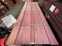 Purple heart hardhouten vlonderplanken 21x145mm, lengte 275cm (106x) - afbeelding 1 van  3