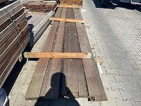 Purple heart hardhouten vlonderplanken 21x145mm, lengte 460cm (21x) - afbeelding 1 van  3