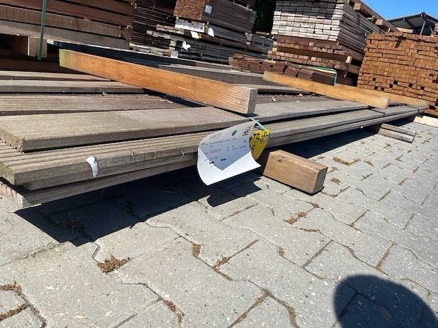 Purple heart hardhouten vlonderplanken 21x145mm, lengte 460cm (21x) - afbeelding 2 van  3