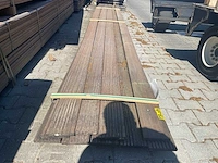 Purple heart hardhouten vlonderplanken 21x145mm, lengte 520cm (10x) - afbeelding 1 van  3