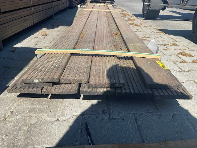 Purple heart hardhouten vlonderplanken 21x145mm, lengte 520cm (10x) - afbeelding 3 van  3