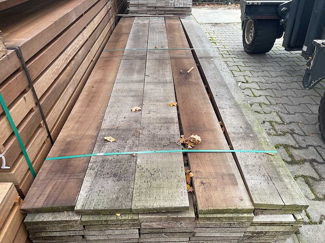 Purple heart planken fijnbezaagd 3350x205x26mm (35x) - afbeelding 1 van  3