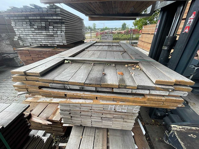 Purple heart planken geschaafd 2150-2450x95x21mm (52x) - afbeelding 1 van  3