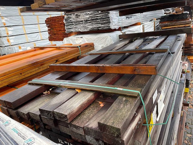 Purple heart planken geschaafd 2150-2450x95x45mm (106x) - afbeelding 1 van  3