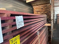 Purple heart planken geschaafd 2150x120x21mm (62x) - afbeelding 2 van  3