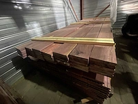 Purple heart planken geschaafd 2450x120x21mm (34x) - afbeelding 2 van  3