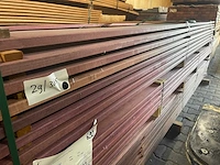 Purple heart planken geschaafd 3350-3650x120x21mm (51x) - afbeelding 2 van  3