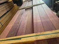 Purple heart planken geschaafd 4000-4300x120x21mm (30x) - afbeelding 1 van  3