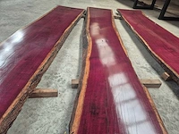 Purple heart tafel 4000x650x65mm - afbeelding 2 van  2