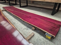 Purple heart tafel 4000x850x65mm - afbeelding 1 van  2