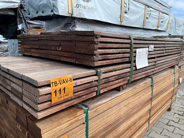 Purple heart vlonderplanken 2150-2450x145x21mm (76x) - afbeelding 2 van  3