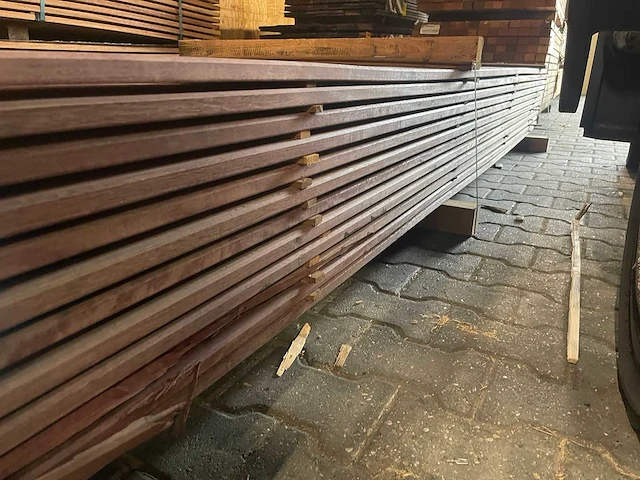 Purple heart vlonderplanken 3650x145x21mm (40x) - afbeelding 2 van  3