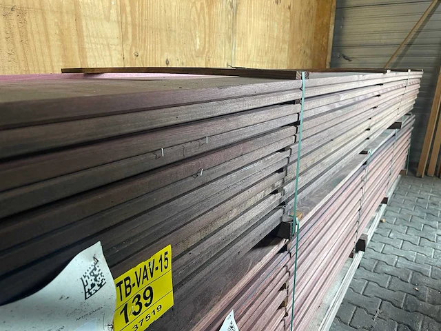 Purple heart vlonderplanken 4000-4300x145x21mm (79x) - afbeelding 4 van  4