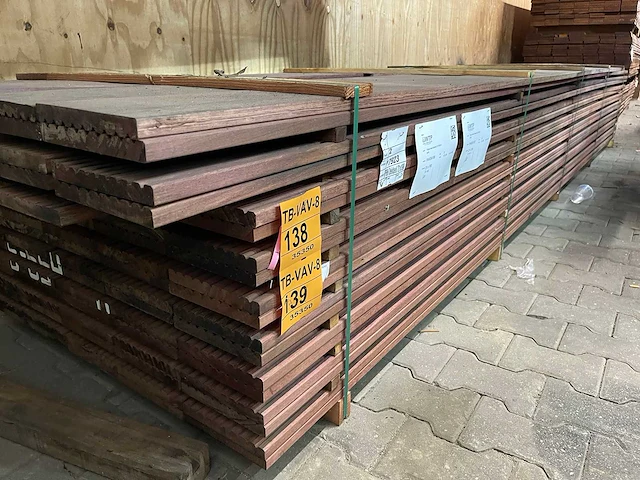 Purple heart vlonderplanken 4300-4600x190x21mm (44x) - afbeelding 2 van  3