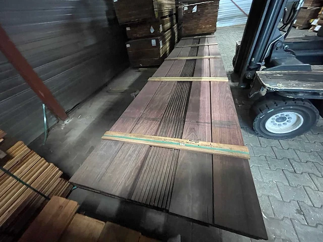 Purple heart vlonderplanken 4300-4600x190x21mm (90x) - afbeelding 1 van  2