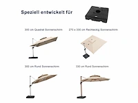 Purple leaf parasolvoet zyb100 vulbaar met water of zand, gewicht basis 100 kg zwart - afbeelding 3 van  4
